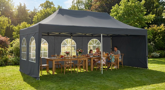 Dark Grey PVC Marquee 4x8 m for Outdoor Events