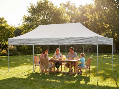Pop up gazebo in Latte with aluminium frame for outdoor events