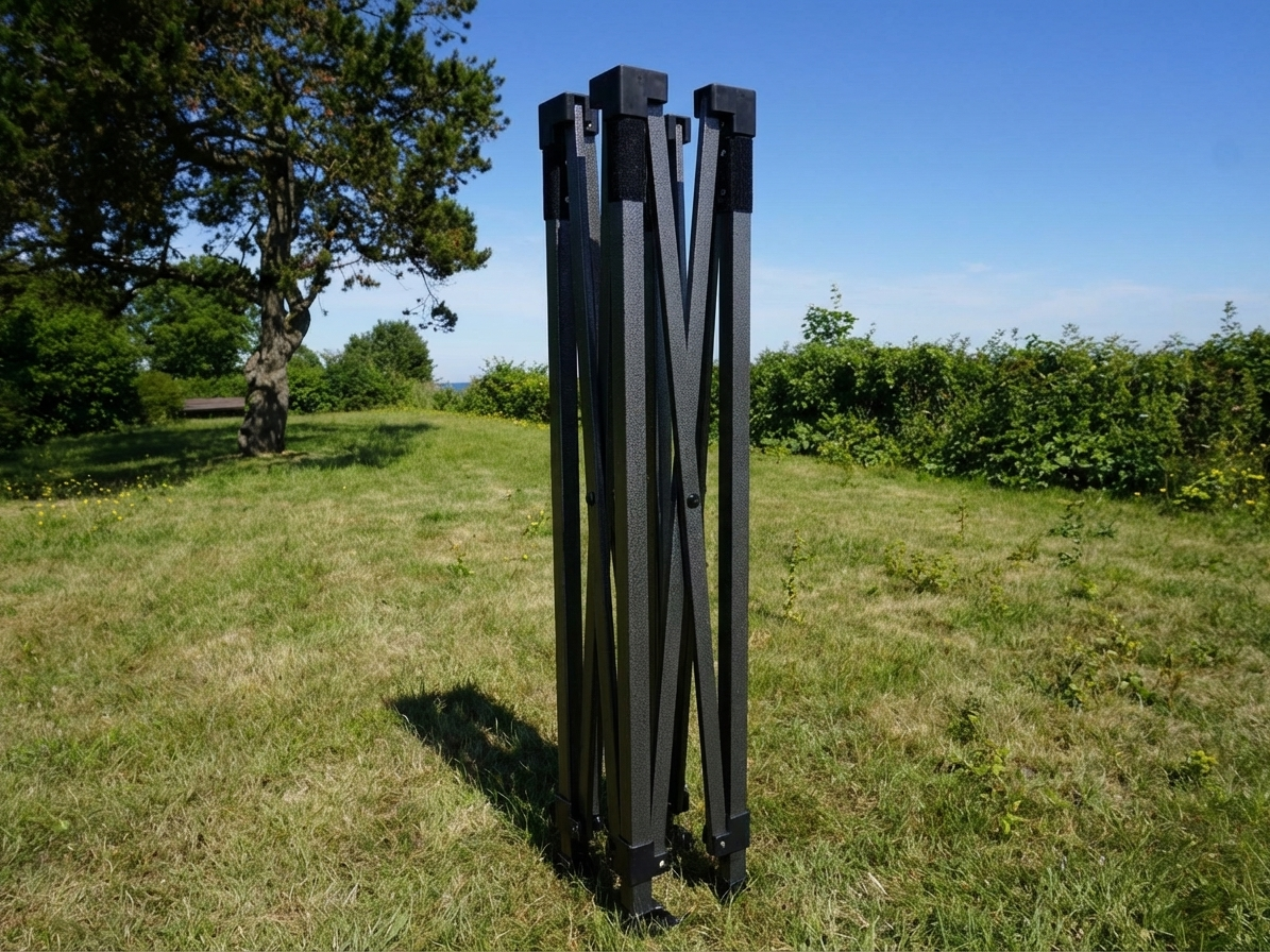 Steel gazebo frame in anthracite for outdoor events