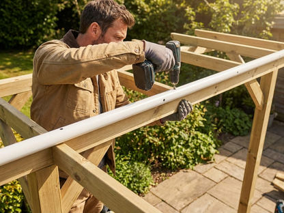 Galvanised steel tube for roof construction, 38 mm diameter - view 3