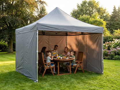 4x4m Grey Pop Up Gazebo with Aluminium Frame - product detail