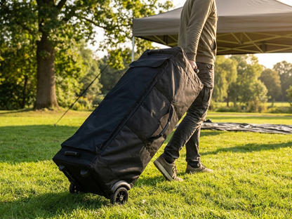 Black carry bag with wheels for outdoor events - view 3