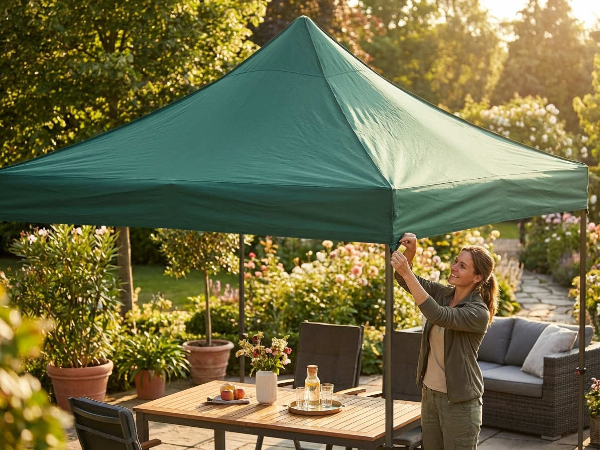Green Gazebo Roof Cover 3x3 m - product detail