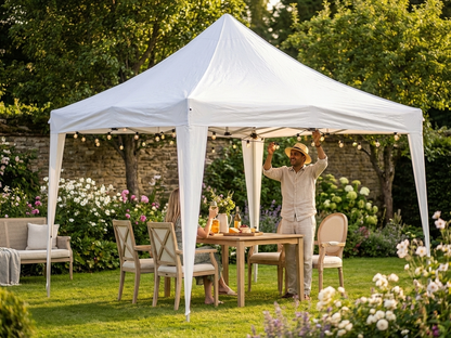 White PVC roof cover for 3x3m PartyZone Pagoda