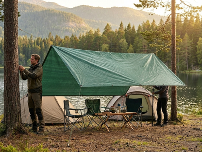 Green TPO tarpaulin 3.5x7 m for outdoor use