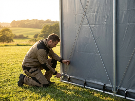 Steel wire kit for storage shelter, 4m length