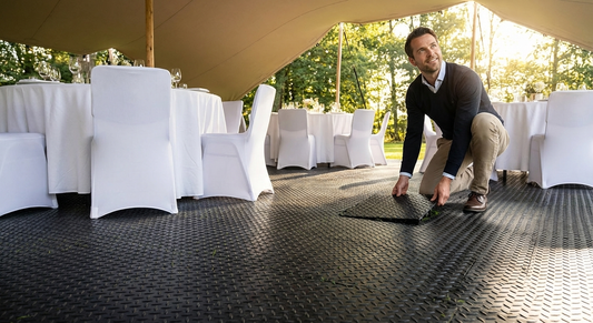 Anthracite Recycled PE Flooring for Indoor and Outdoor Use - product detail