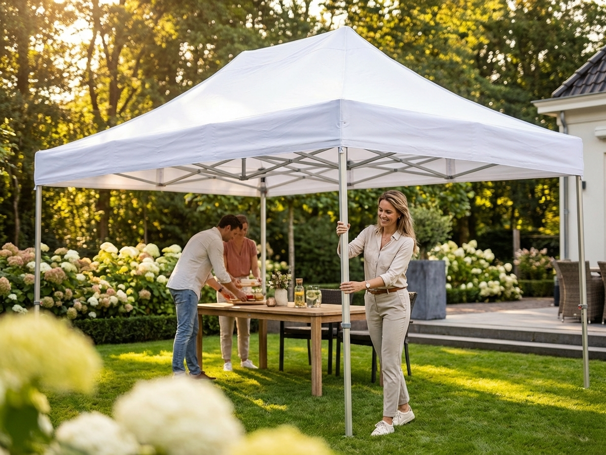 White Gazebo Roof Cover 4x6m for outdoor events - product detail
