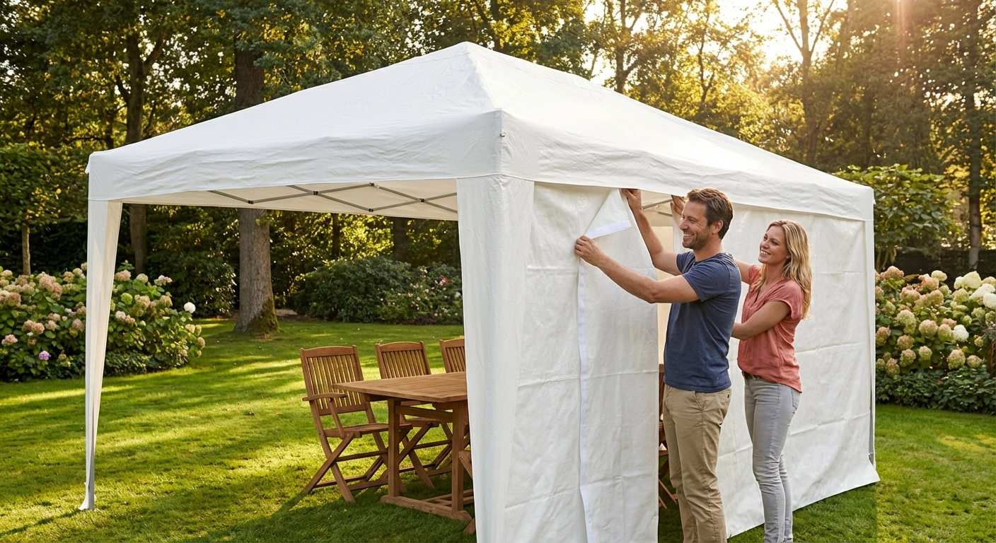 White Marquee Roof Cover 5x6m Polyethylene Tarpaulin