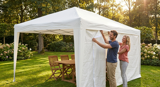 White Marquee Roof Cover 5x6m Polyethylene Tarpaulin
