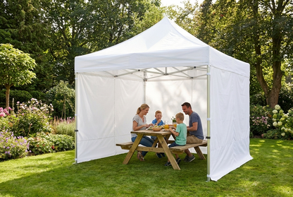 Pop up gazebo 3x3m white with aluminium frame for outdoor use - product detail
