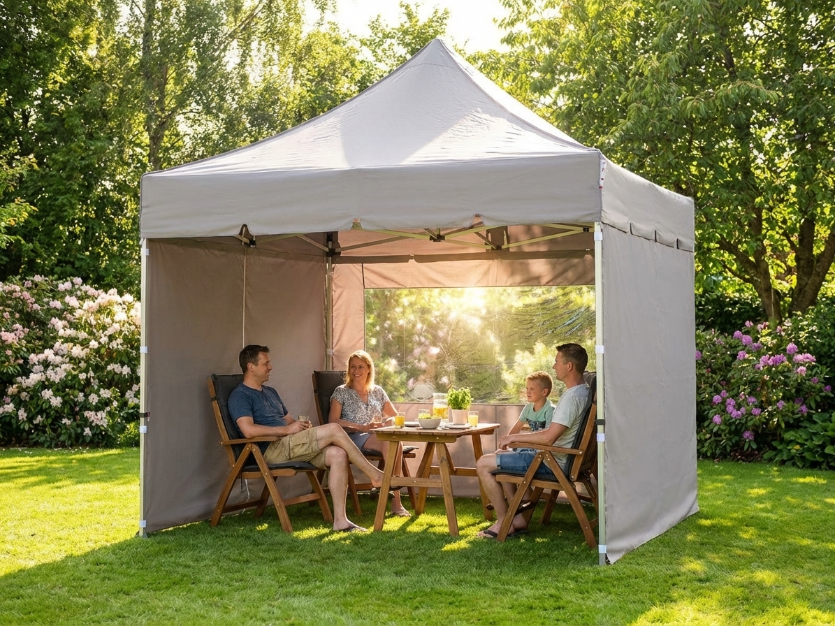 Pop Up Gazebo 3x3m Latte with Steel Frame for Outdoor Events