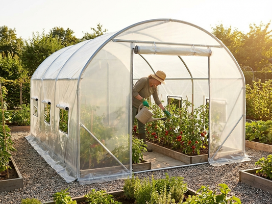 Transparent Polytunnel Greenhouse Cover 3x8x2m