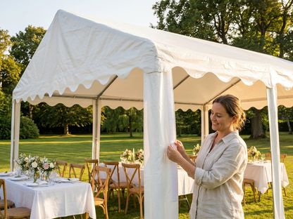 White PVC roof cover for 3x6m marquee - product detail