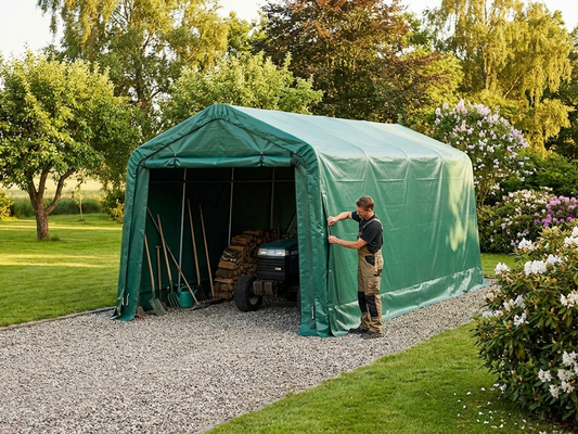 Green Roof Cover for Storage Shelter in PVC - product detail