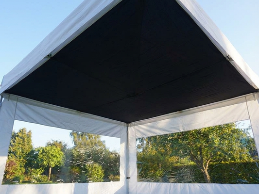 Black roof lining for 4x4m pop-up gazebo, perfect for outdoor events.