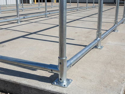 Ground bar connector Ø42 mm in silver for industrial use
