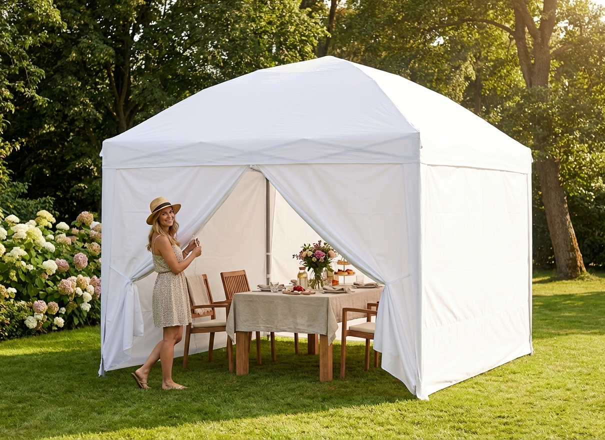 Gazebo Roof Cover 3x3m White - Polyester with PVC backing
