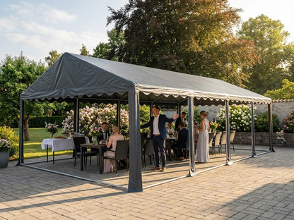 Dark Grey Marquee Roof Cover 6x12m in PVC/Polyester - view 3