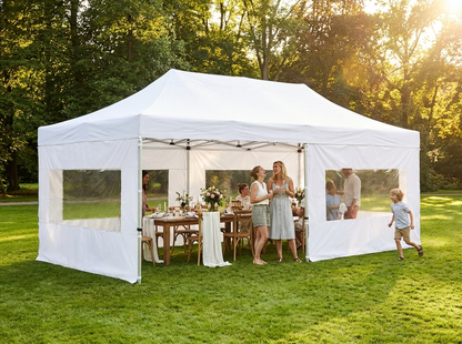 White pop-up gazebo 4x8m for outdoor events