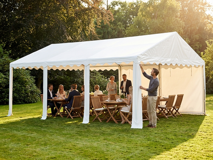 White PVC marquee roof cover 5x10 m for outdoor events - product detail
