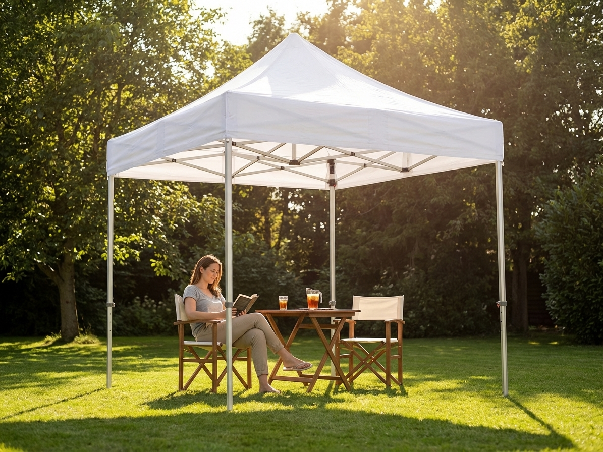 White Pop Up Gazebo with Aluminium Frame for Outdoor Events