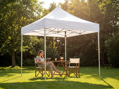 White Pop Up Gazebo with Aluminium Frame for Outdoor Events