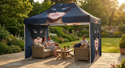 Pop up gazebo 4x4m white with aluminium frame - product detail