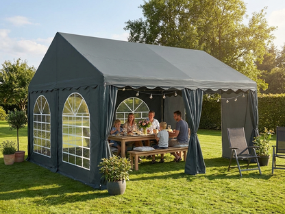 Dark grey marquee 4x4m for outdoor events - product detail