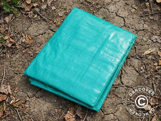 Green tarpaulin 4x6 m for outdoor protection