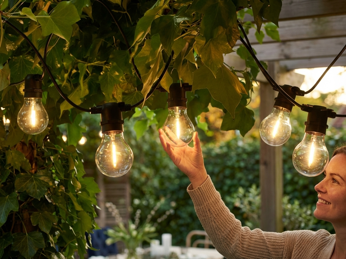 Clear LED fairy lights for indoor and outdoor use