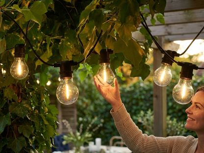 Clear LED fairy lights for indoor and outdoor use