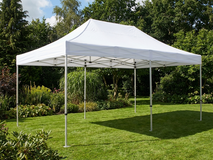 White pop-up gazebo with aluminium frame for outdoor events - product detail