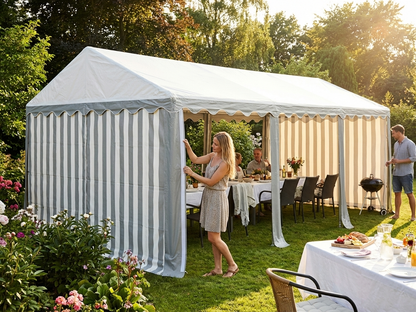 Roof Cover 5x8m White Grey Polyethylene Tarpaulin for Marquee - view 3