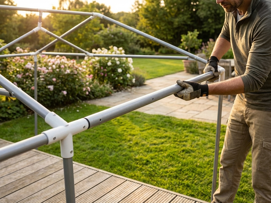 Silver galvanised steel tube for roofing Ø50 mm