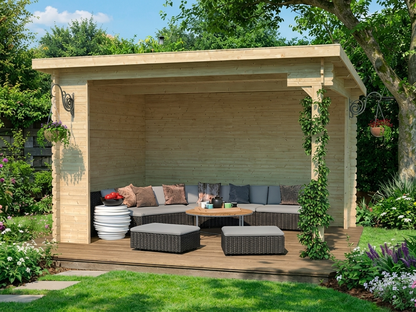 Wooden Gazebo made from Nordic Spruce for garden use - product detail