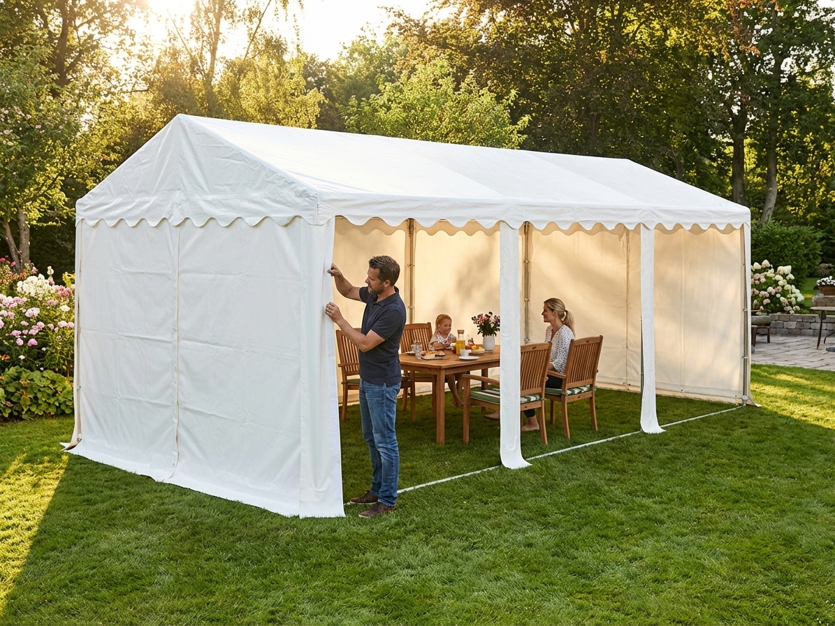 Roof Cover 4x10 m White Polyethylene Tarpaulin - product detail