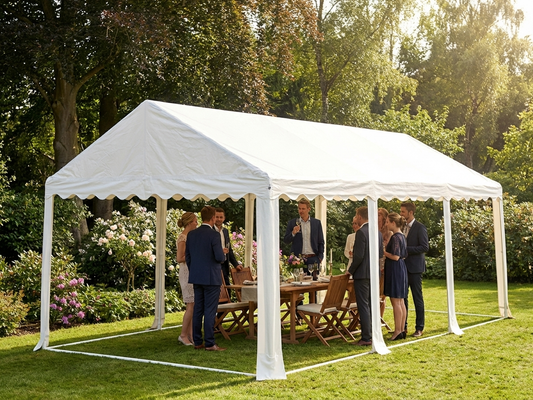 White PVC roof cover for marquee, 6x10 metres