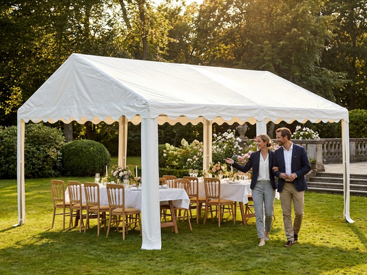 White PVC marquee roof cover 5x6m for outdoor events