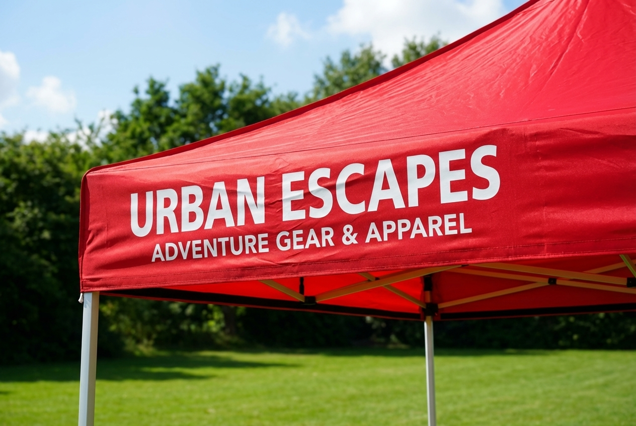 Valance print for FleXtents, 21x200 cm, event decoration