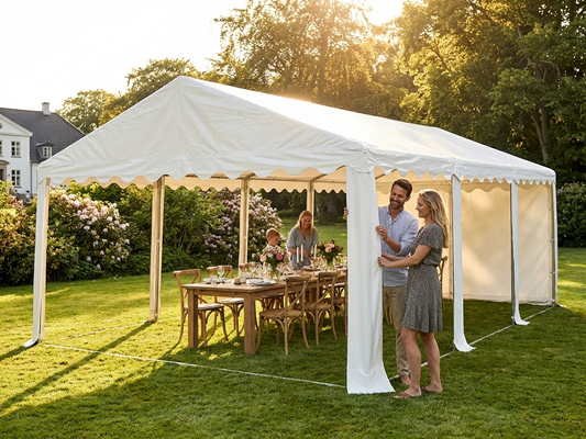 White marquee roof cover 4x8m strong PVC for events