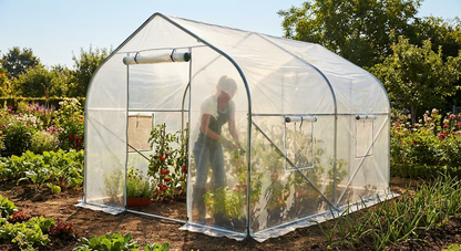 Transparent polytunnel roof cover for greenhouse, 2x3m - view 3