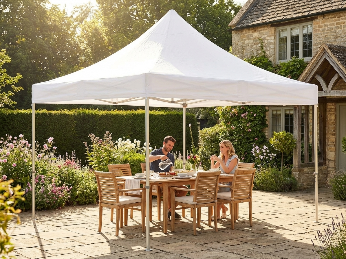 White gazebo roof cover for outdoor events, size 3x4.5m
