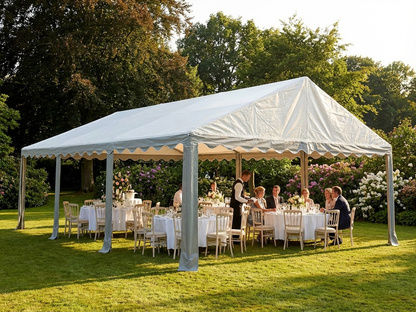 PVC Roof Cover for Marquee, 5x10m in White/Grey - view 3