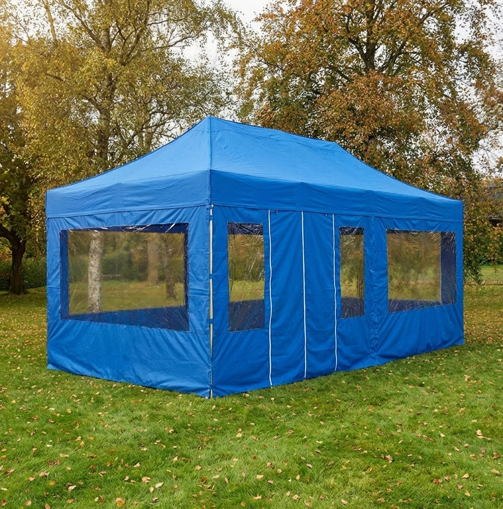 Sidewall Kit for Pop up Gazebo 4x6m Blue