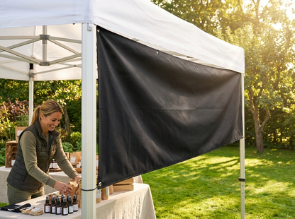 White gazebo banner for event displays - view 3