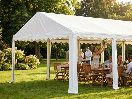 White polyethylene marquee roof cover 5x8m for outdoor events - product detail