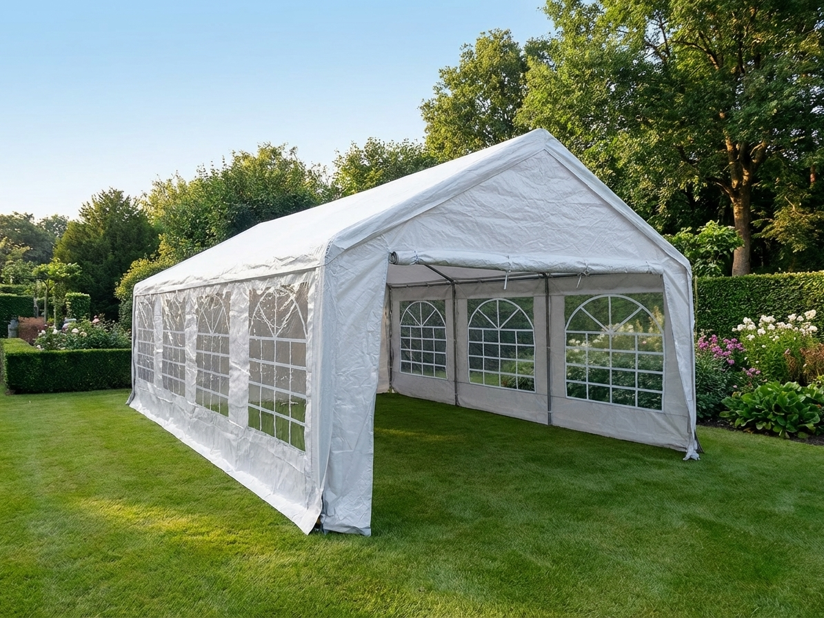 White marquee tent 4x8 m for outdoor events - product detail