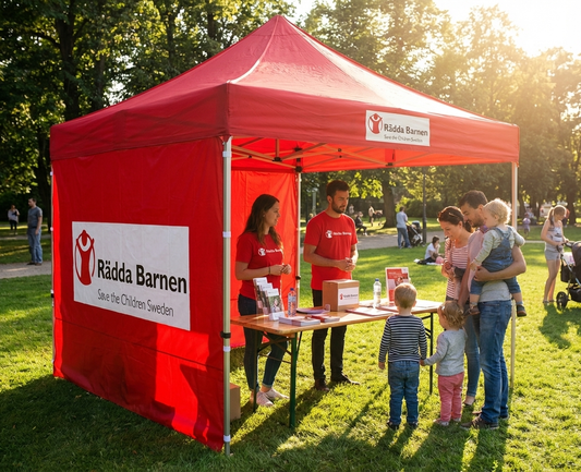 FleXtents sidewall print 70x70 cm PVC for events - product detail