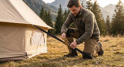 Black storm strap 20m for outdoor use